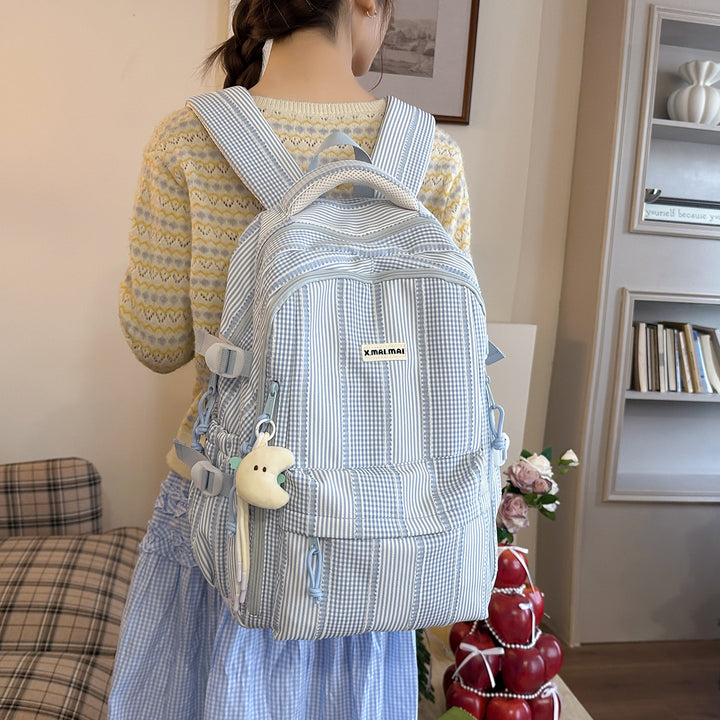 Modern Striped Backpack Bowlift