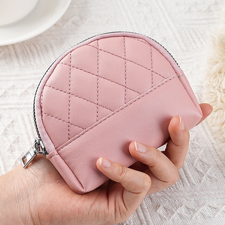 Quilted Faux Leather Coin Purse