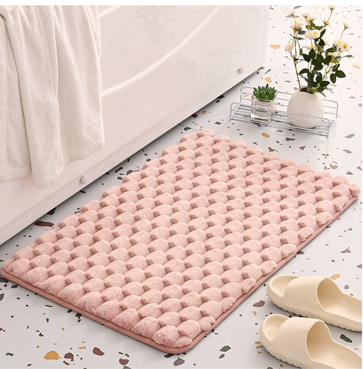 Luxurious Textured Bath Mat Bowlift