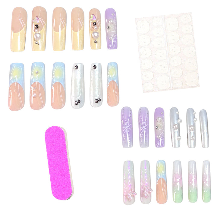 Artistic Extended Acrylic Nail Enhancements Bowlift