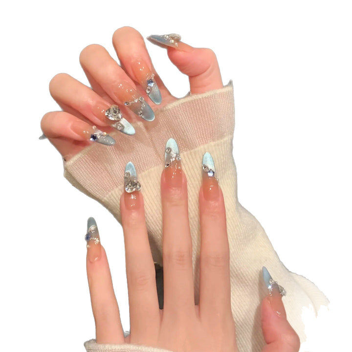 Premium Glossy Square Press-On Nail Extensions