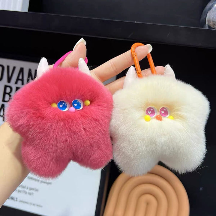 Cute Plush Fur Climbing Keychain Bowlift