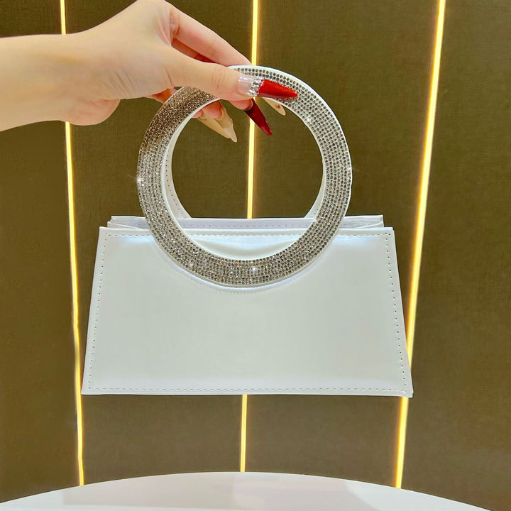 Elegant Ring-Handled Evening Handbag