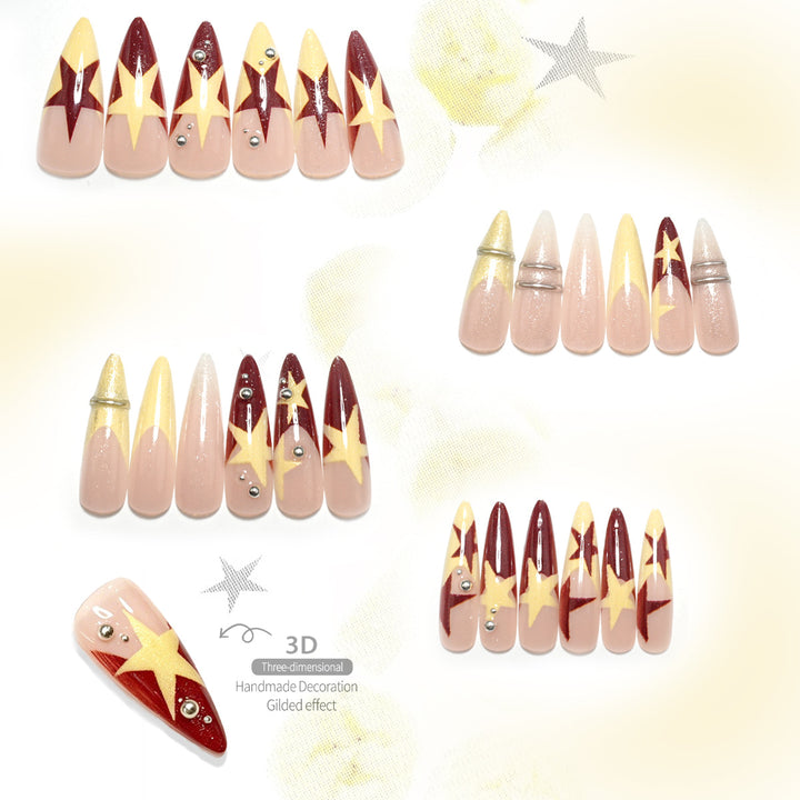 Artistic Press-On Nail Set