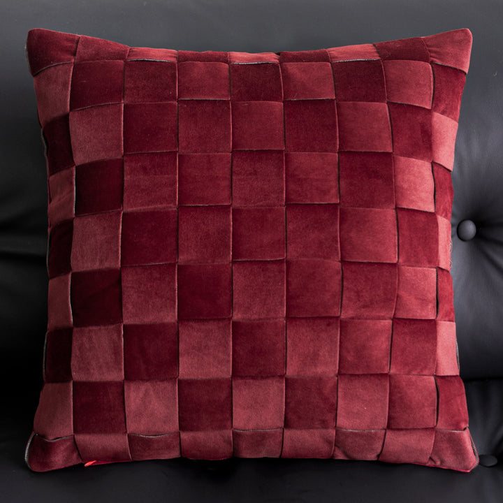 Decorative cushion with floral patterns