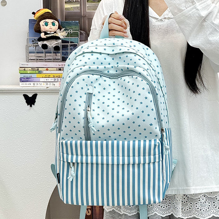 Stylish Star-Printed Large Capacity Backpack Bowlift