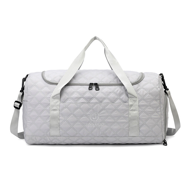 Quilted Multi-Pocket Sports Duffle Bag Bowlift