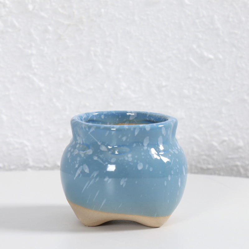 Contemporary Curved Ceramic Vase Bowlift