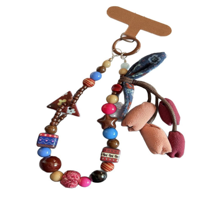Decorative Beaded Charm Keychain Bowlift 1790135023