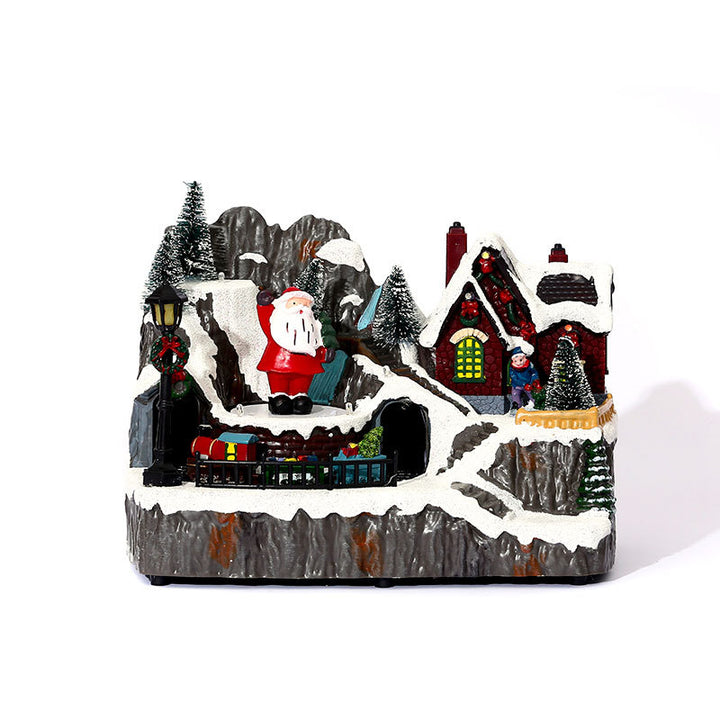 Decorative LED Christmas Village Diorama Bowlift