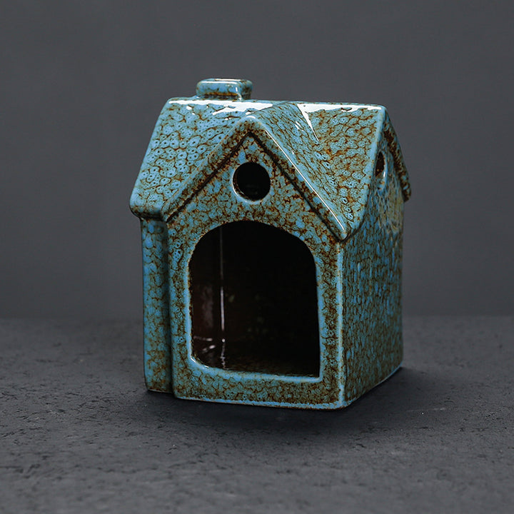 Decorative Ceramic Incense House