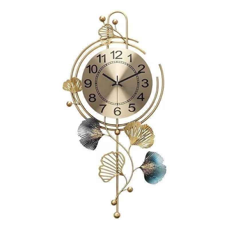 Decorative Wall Clock with Nature-Inspired Design Bowlift