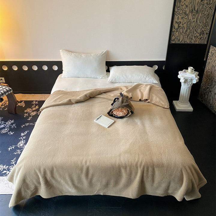 Luxury Lightweight Cashmere-Feel Bed Throw Blanket