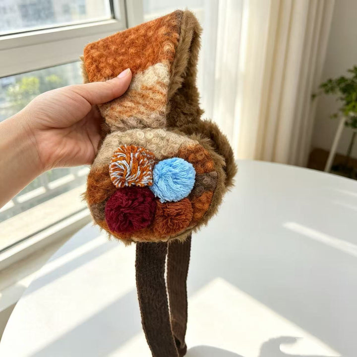 Cozy Floral Plush Headband Bowlift