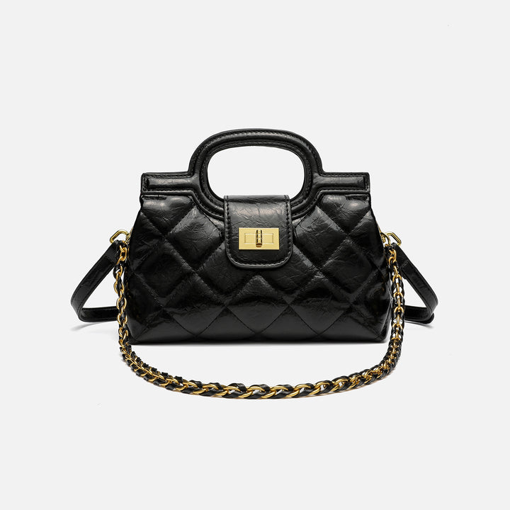 Quilted Handheld Evening Clutch Bag