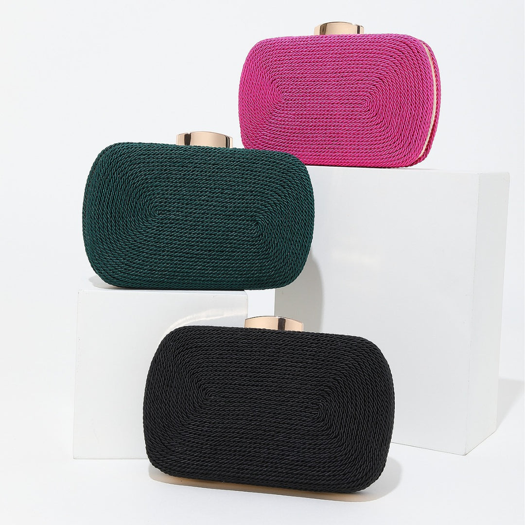 Rope-Textured Evening Clutch