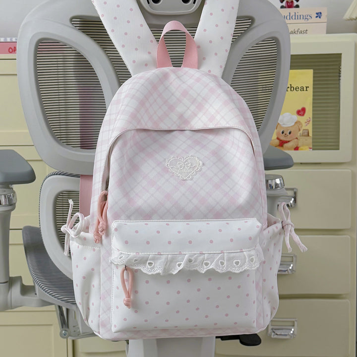Playful Bunny-Ear Design Backpack Bowlift