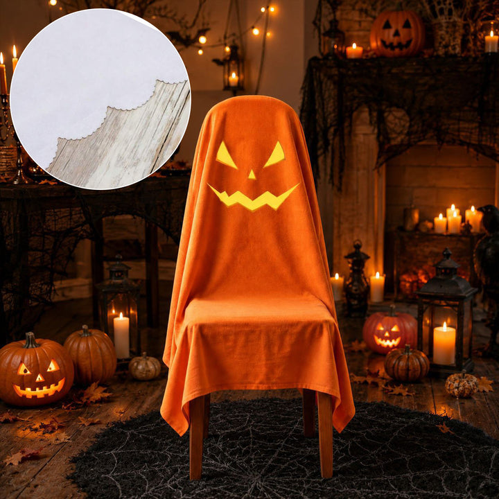 Halloween Ghost Chair Cover and Table Linen Decorative Set Bowlift