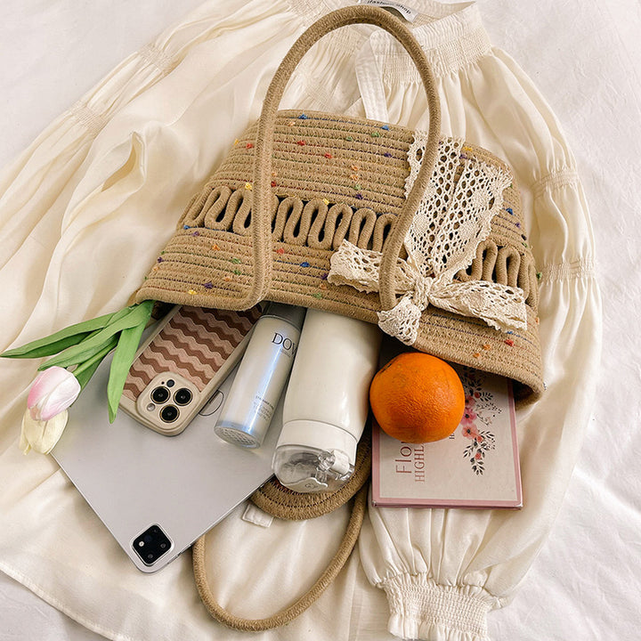 Colorful Woven Tote Bag