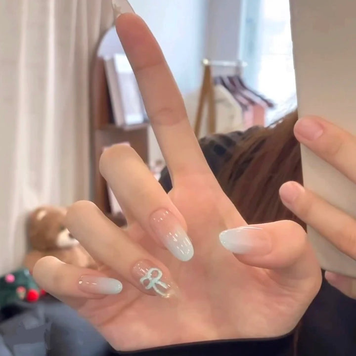 Elegant Glittering Stiletto Nail Extensions