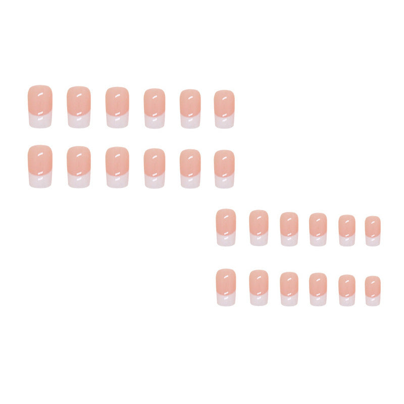 Elegant French Tip Press-On Nail Enhancements Bowlift