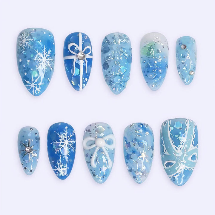 Elegant Decorative Press-On Nail Set
