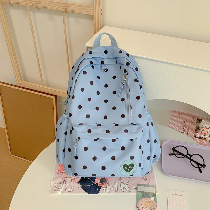 Trendy Polka Dot Backpack Bowlift