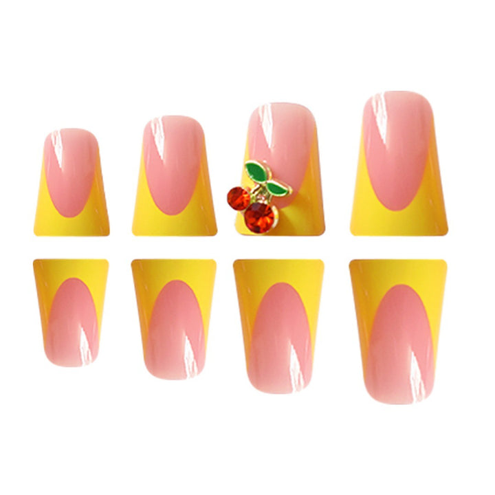 Premium Artistic Floral Press-On Nail Extensions Bowlift