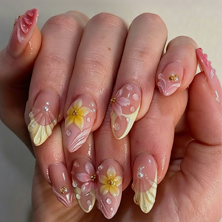 Artfully Decorated Nail Tips Bowlift
