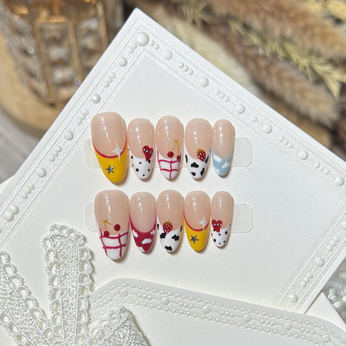 Creative Hand-Painted Nail Design Set