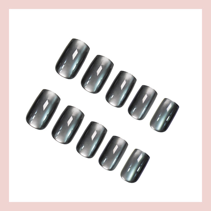 Acrylic Nail Set with Elegant Ombre Effect Bowlift