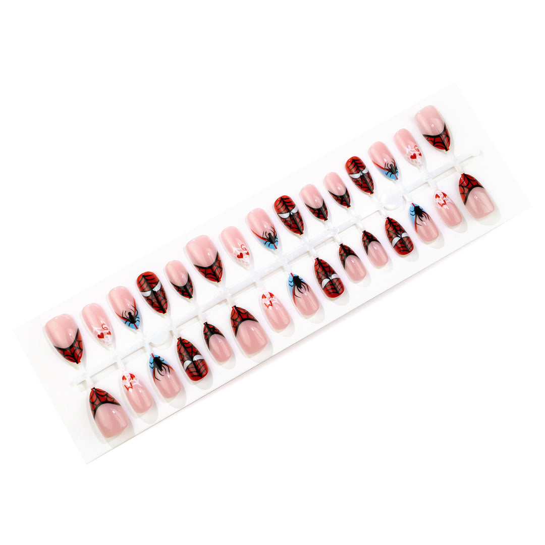 Themed Spider-Man Graphic Press-On Nails Bowlift