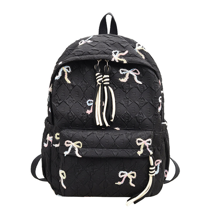 Creative Bow Patterned Backpack Bowlift