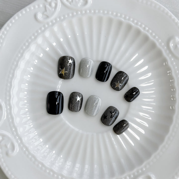 Starry Ombre Press-On Nail Set