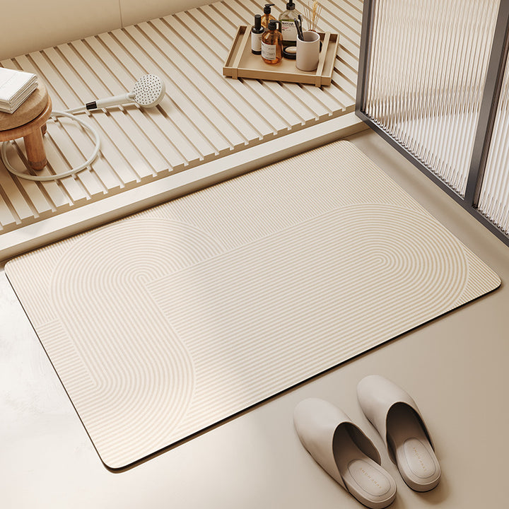 Stylish Geometric Pattern Bath Mat Bowlift