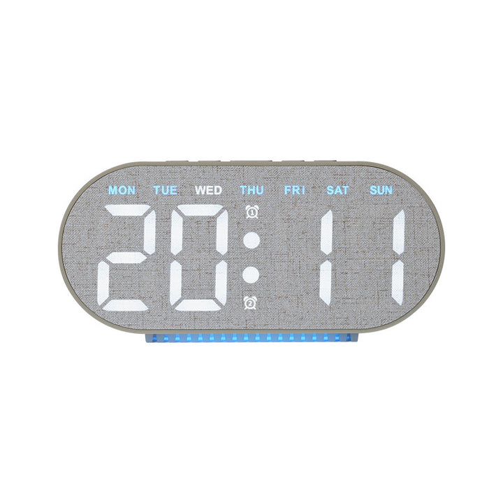 Digital Light Alarm Clock with Temperature Display Bowlift