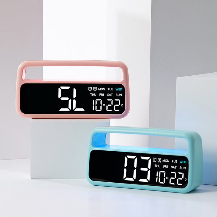 Digital radio alarm clock with multiple alarm functions Bowlift