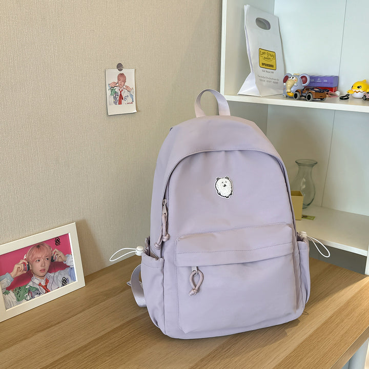 Casual Lightweight Backpack with Cute Character Charm Bowlift