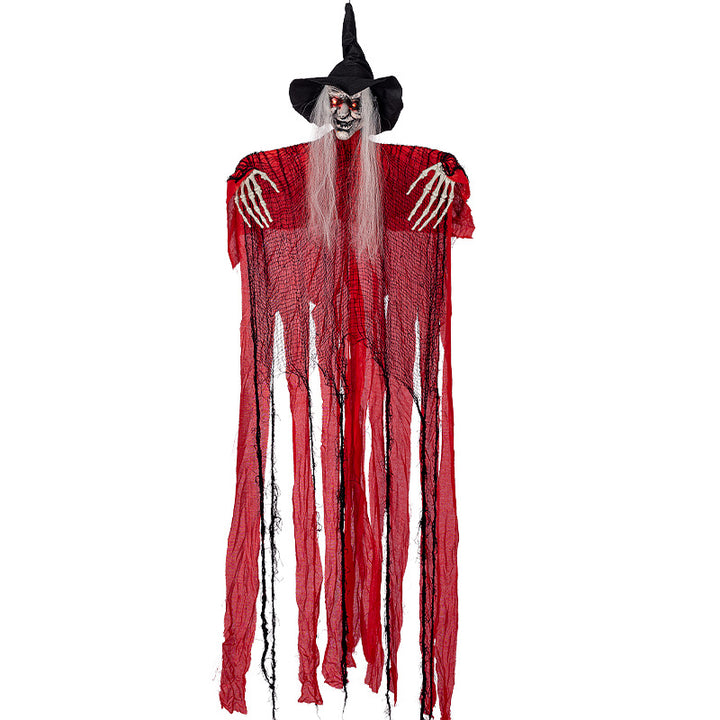 Animated Hanging Witch Figure Bowlift