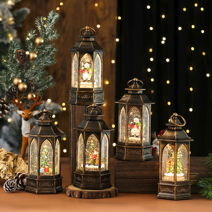 LED Decorative Christmas Village Lantern Bowlift
