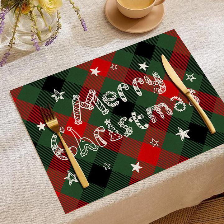 Christmas-Themed Decorative Placemats