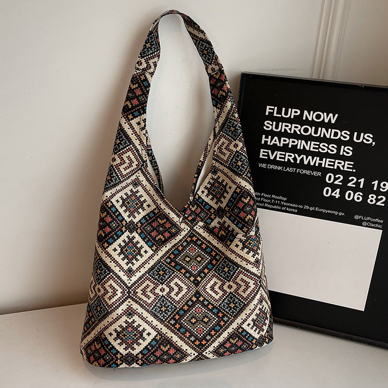 Bohemian Patterned Hobo Bag