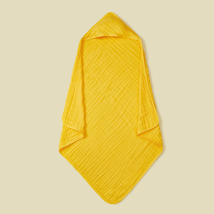 Ultra-Soft Muslin Hooded Bath Towel Bowlift