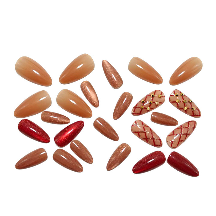 Artificial nail set in elegant and glamorous design Bowlift