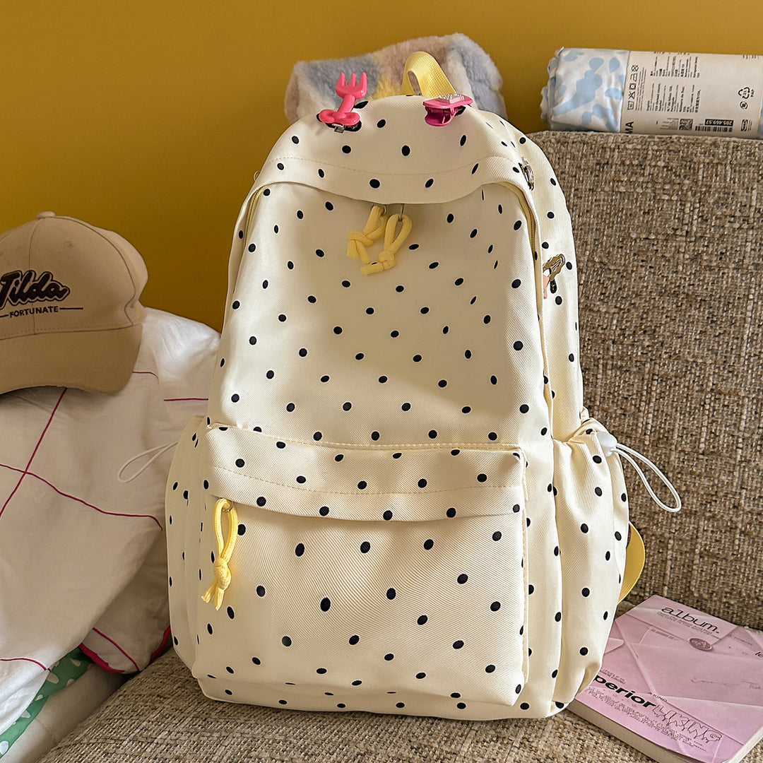 Polka Dot Lightweight Backpack Bowlift