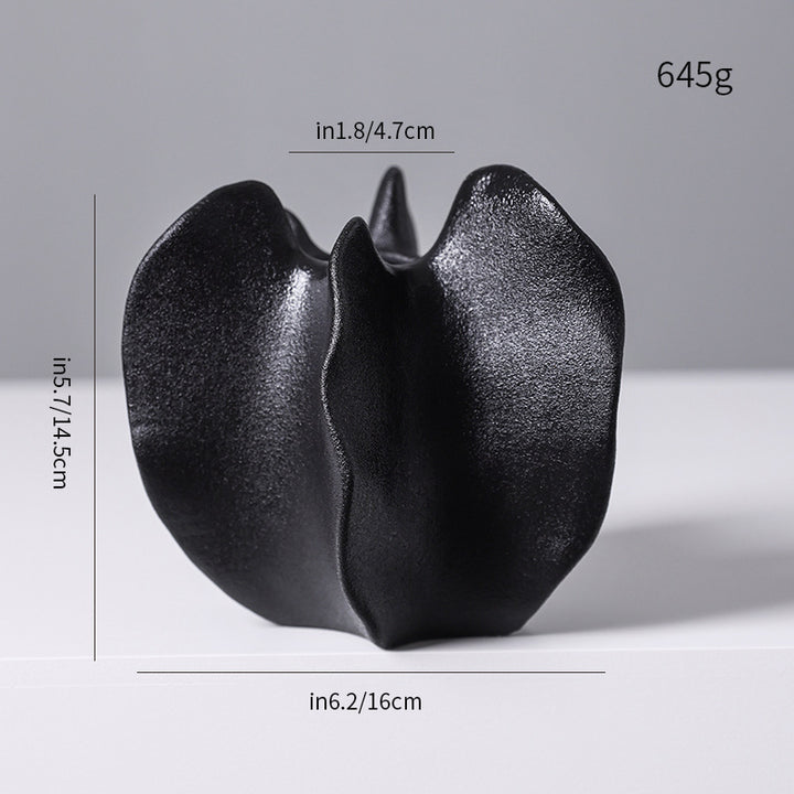 Textured Modern Decorative Ceramic Vase Bowlift