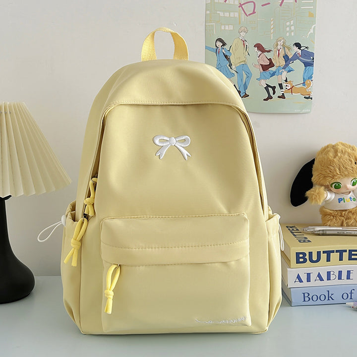 Chic Bow-Accent Backpack Bowlift