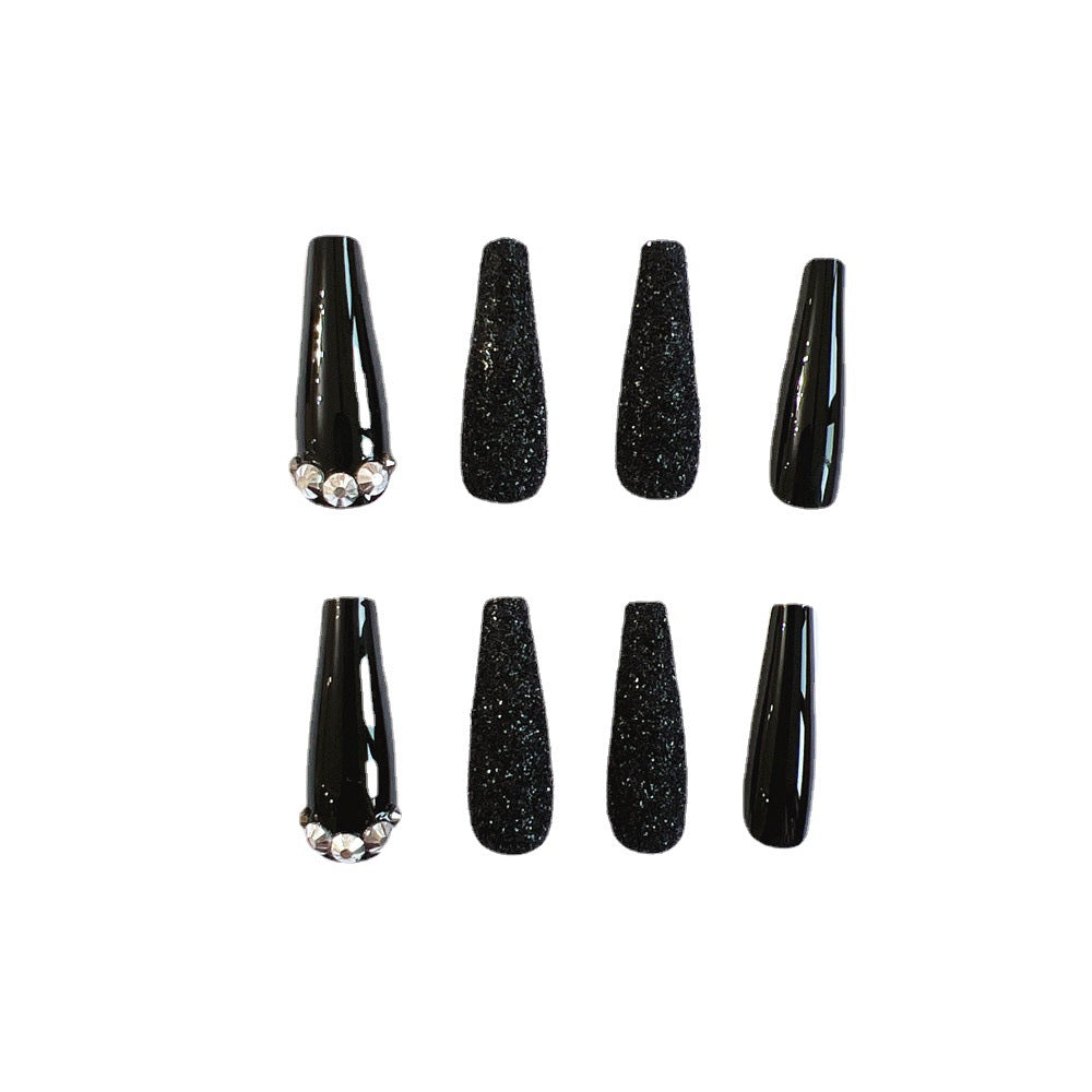 Glamorous Rhinestone-Studded Press-On Nail Tips
