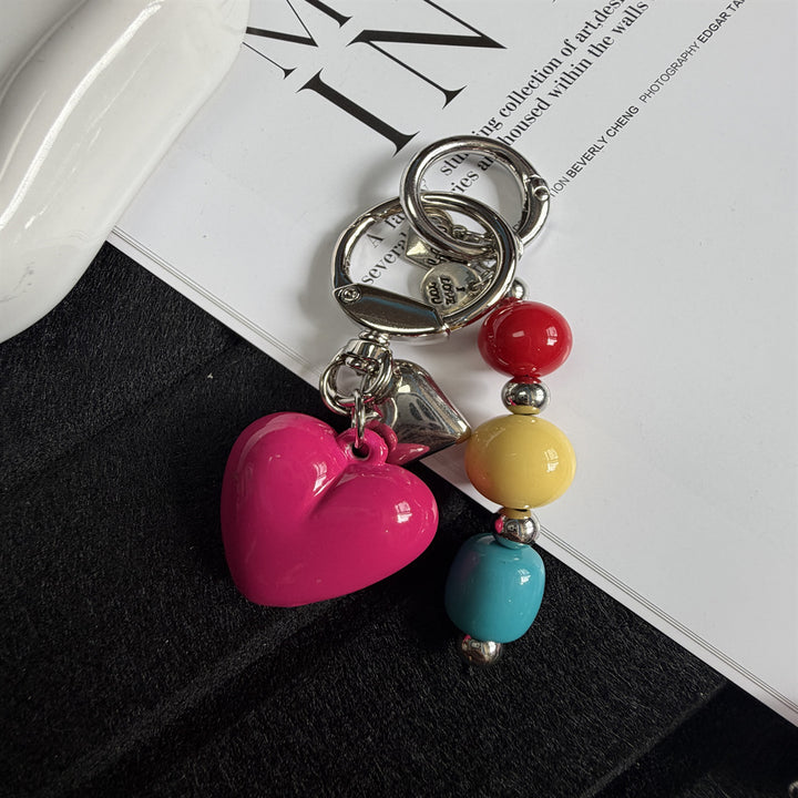 Decorative Heart-Themed Keychain Bowlift