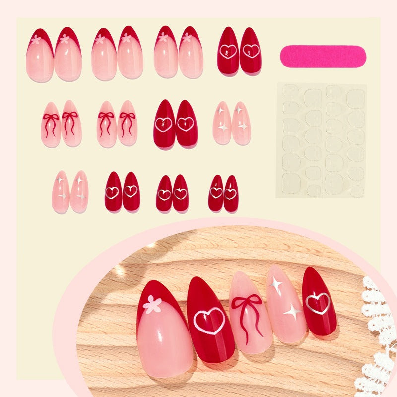 Artificial nail set with playful accents Bowlift